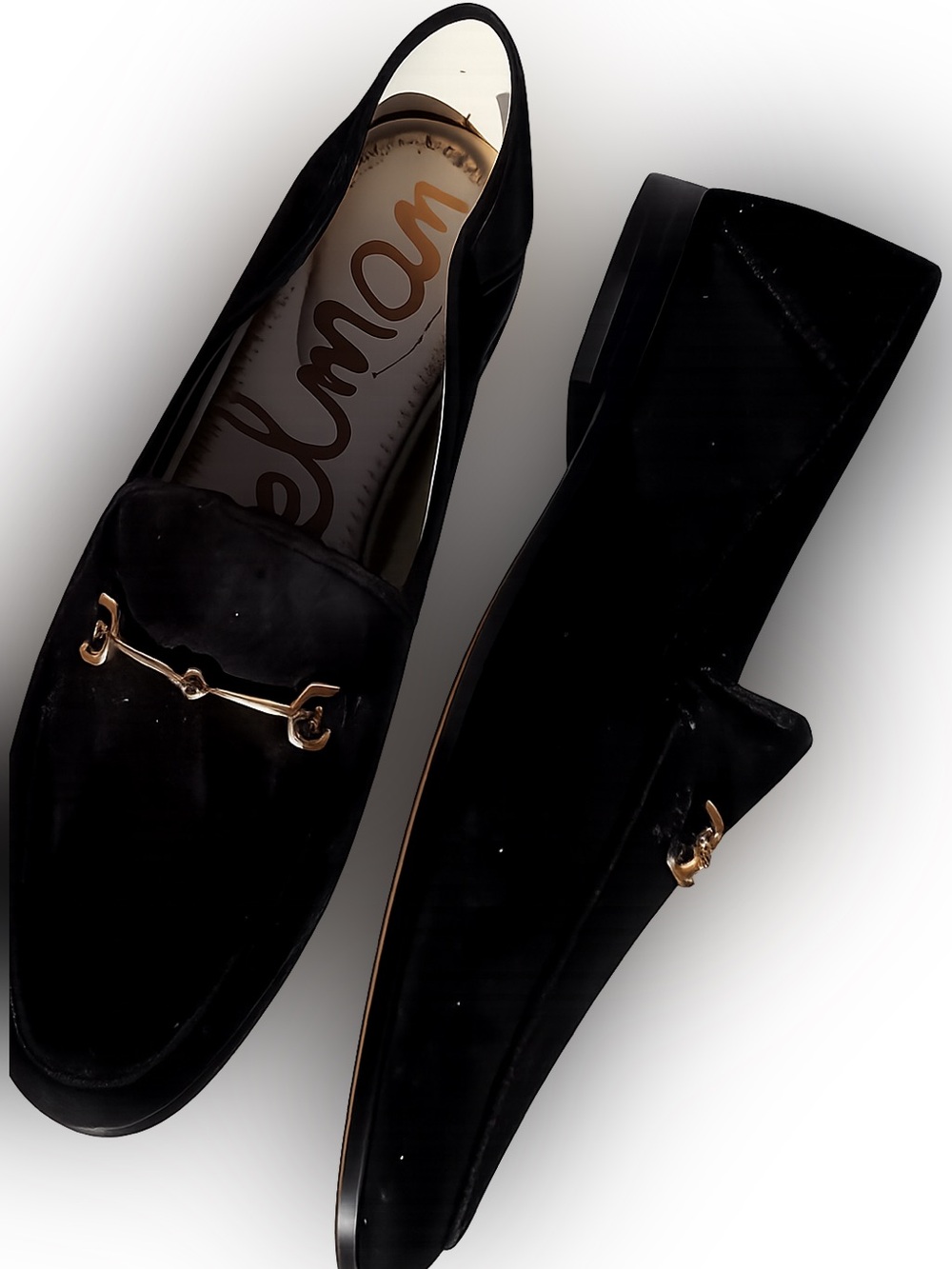Sam Edelman Loraine Black Suede Bit Loafer Leather Classic Chic Preppy Women 7.5 - Picture 7 of 7